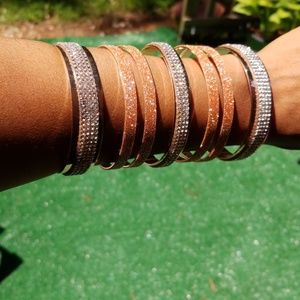 Rose gold cuff bracelet